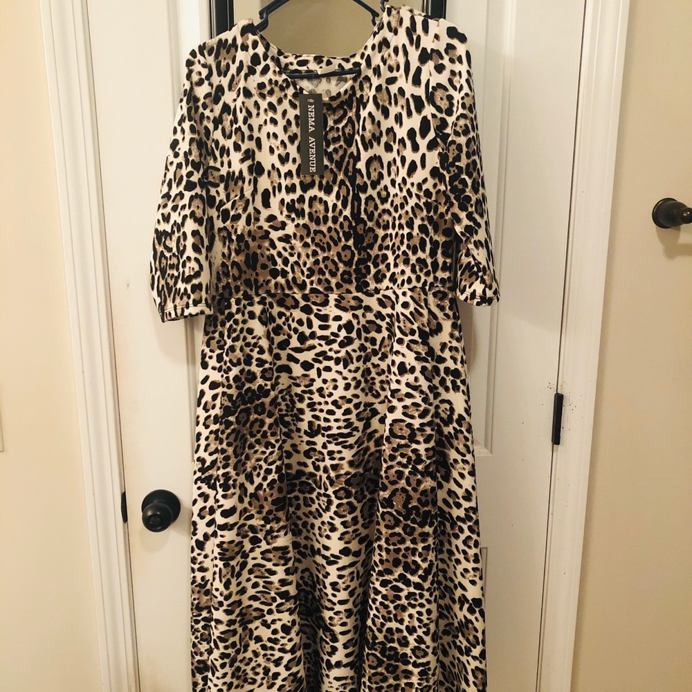 Kervology Cheetah Party Dress